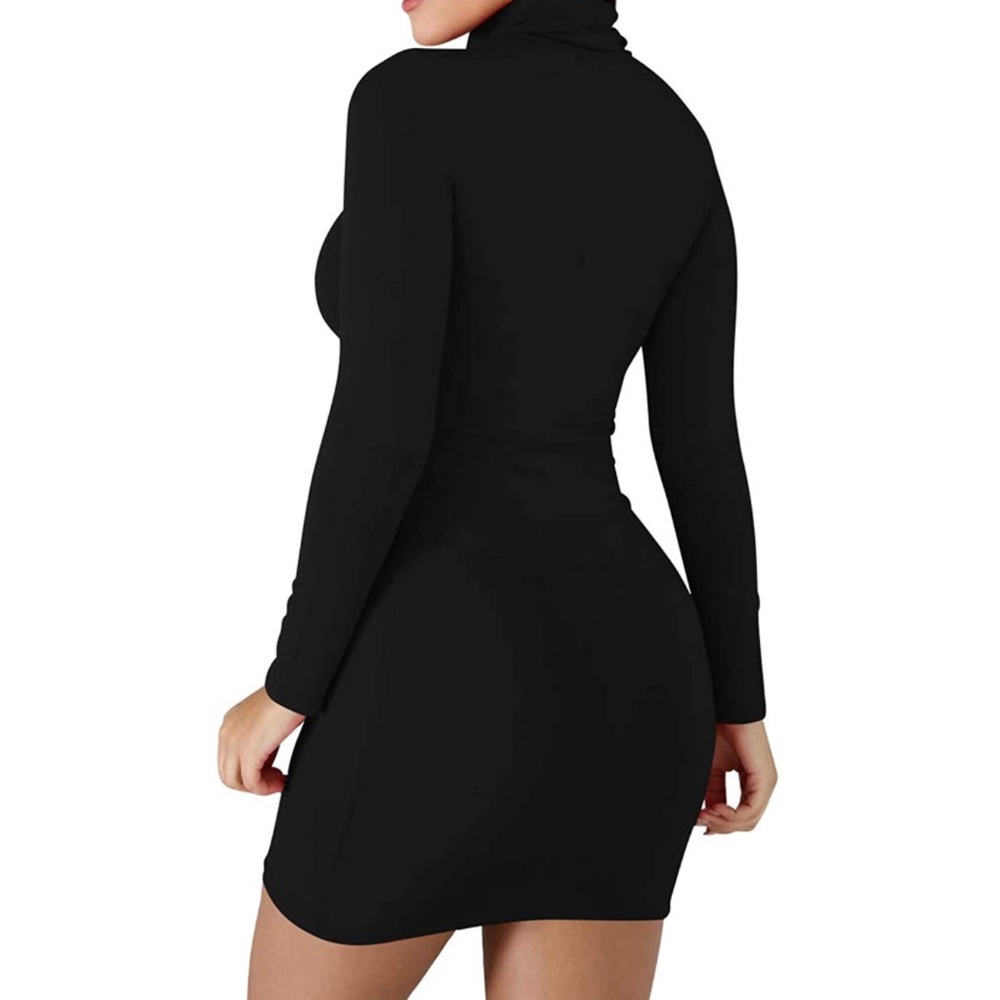 Sexy black dress.